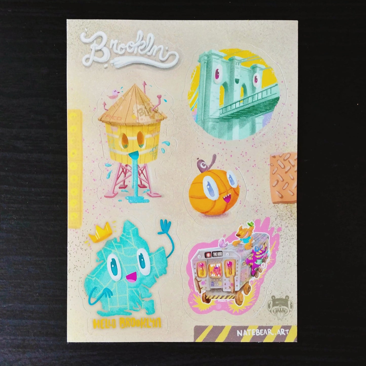 Happy Brooklyn - City Sticker Sheet