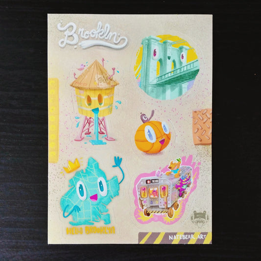 Happy Brooklyn - City Sticker Sheet
