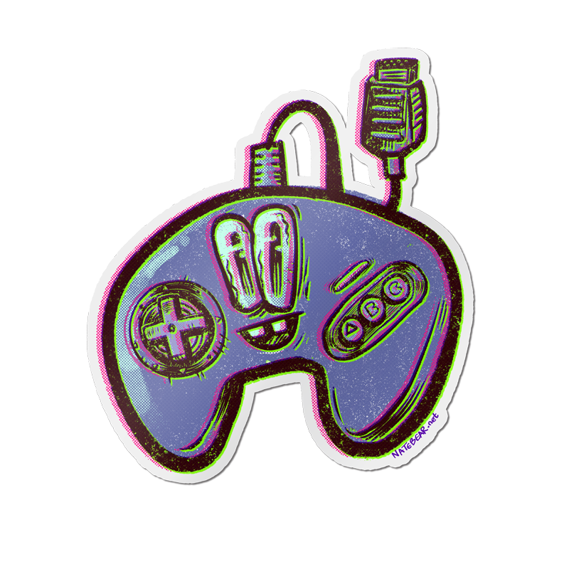 16-Bit Game Controller Sticker