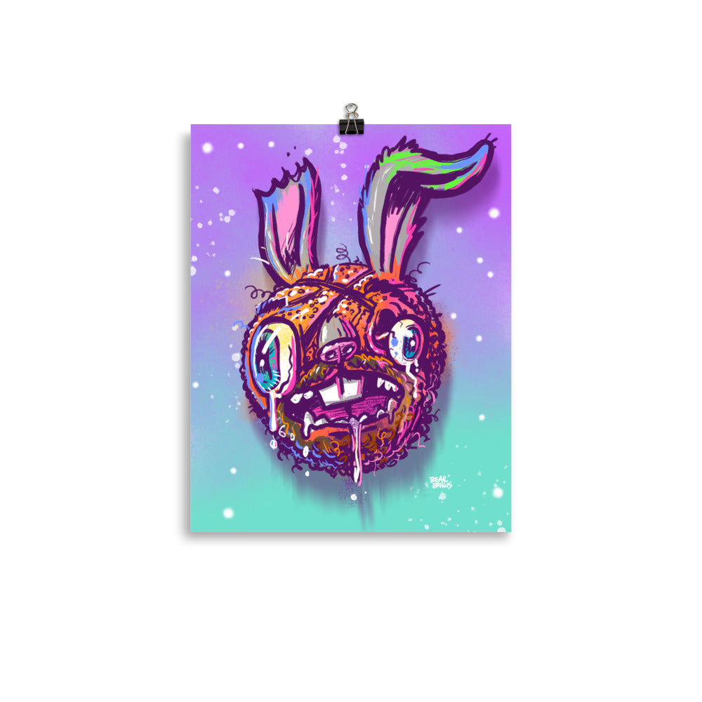 Beady Bunny Ball Face Jam Poster