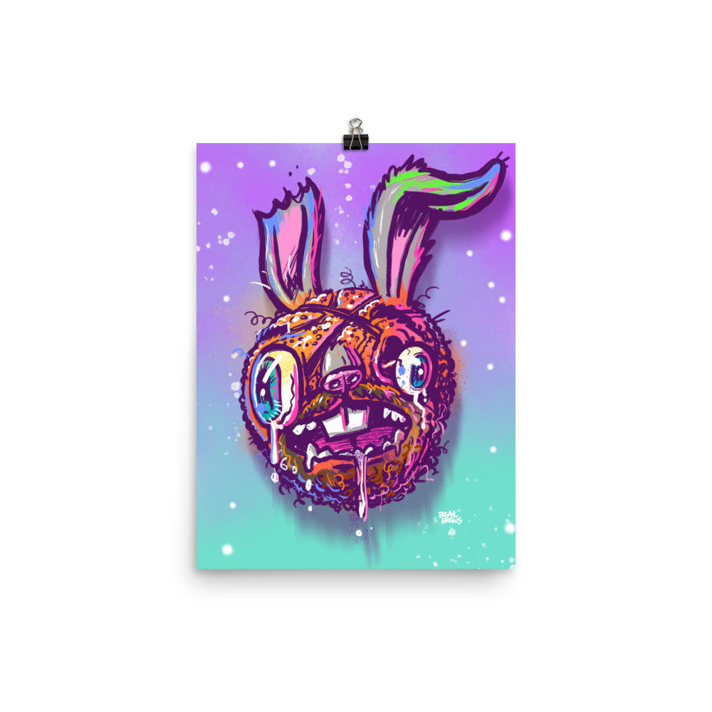 Beady Bunny Ball Face Jam Poster