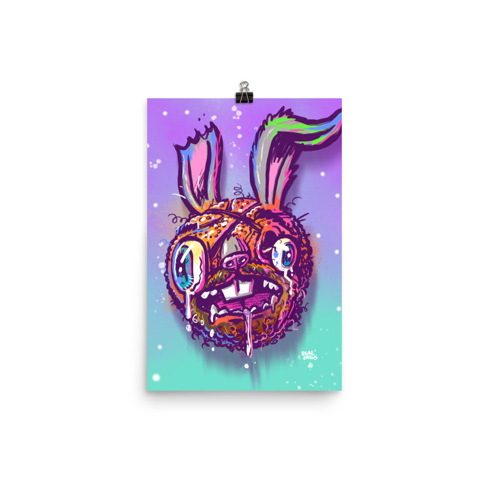 Beady Bunny Ball Face Jam Poster