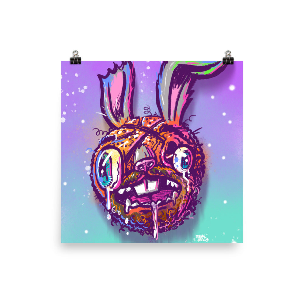 Beady Bunny Ball Face Jam Poster