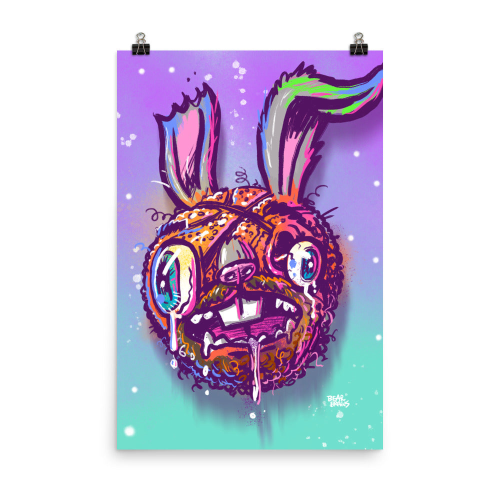 Beady Bunny Ball Face Jam Poster
