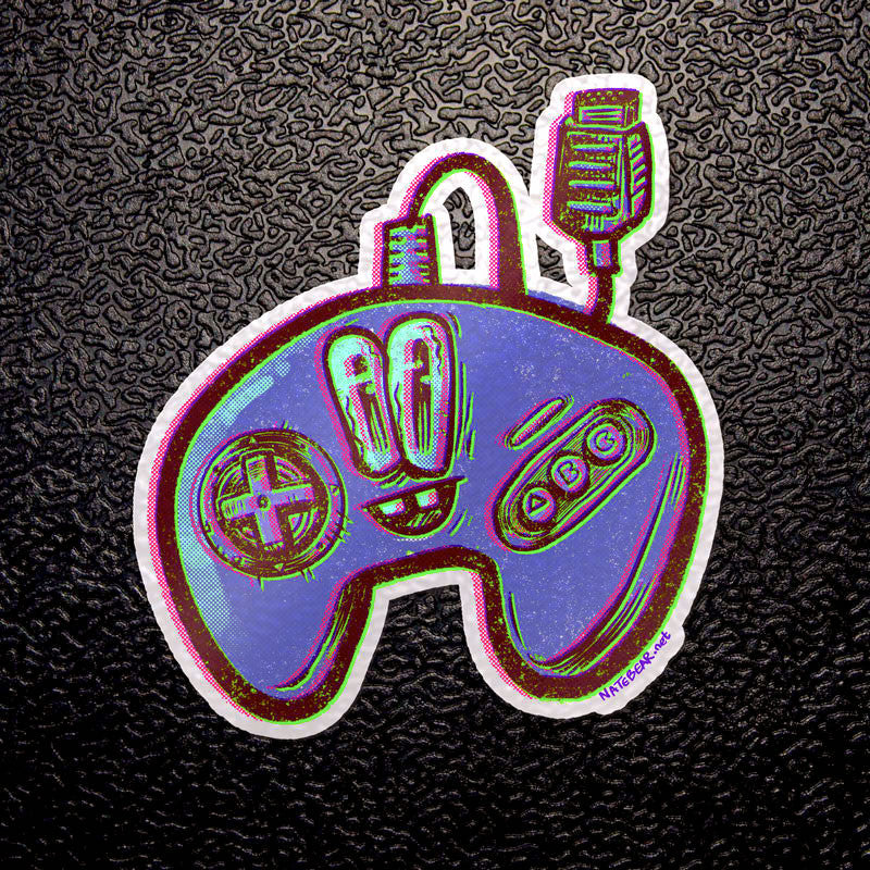 16-Bit Game Controller Sticker