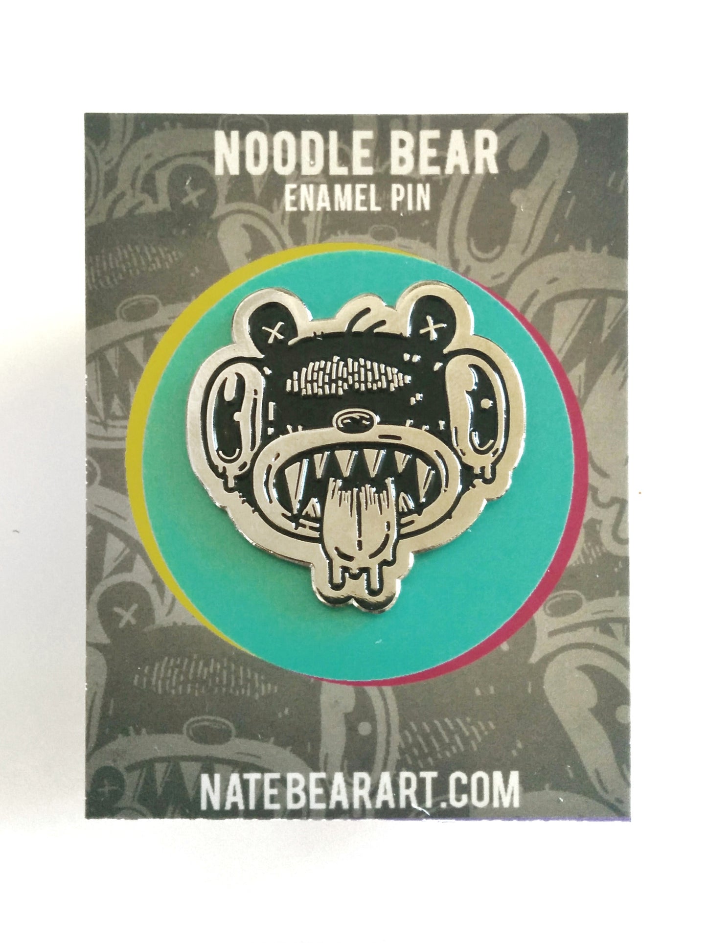Noodle Bear Enamel Pin