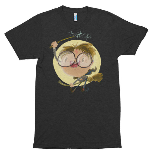 Magical Wizard Nerd Boy Harry  - Short Sleeve Tri-blend T-shirt