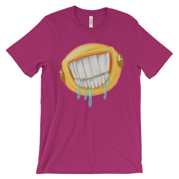 Am I Smiling Enough For You? - Emoji Unisex short sleeve t-shirt