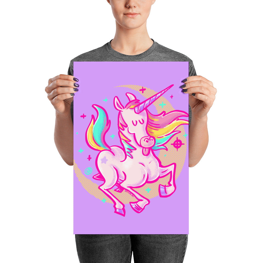 Awesome Unicorn Poster - Matte Art Print