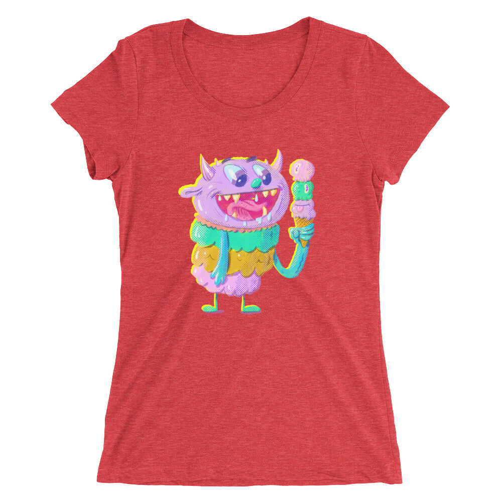 Ice Cream Monster - Ladies' short sleeve t-shirt