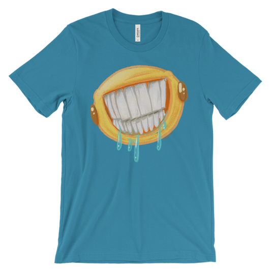 Am I Smiling Enough For You? - Emoji Unisex short sleeve t-shirt