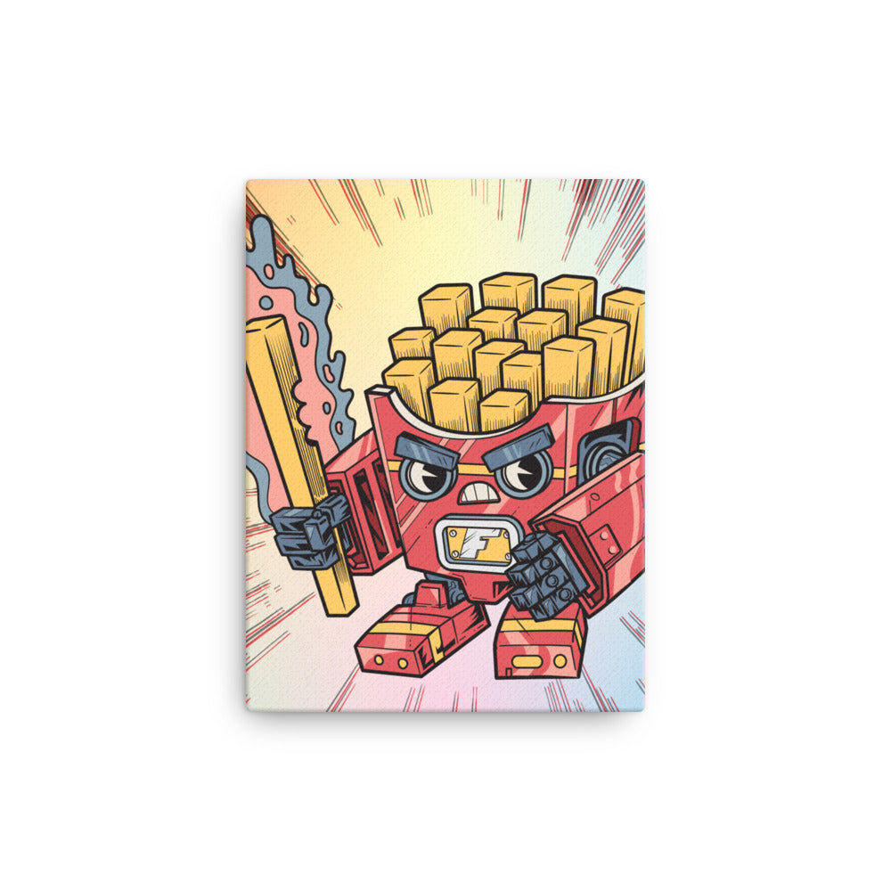 Fry-nator Fast Food Mech - Canvas Print