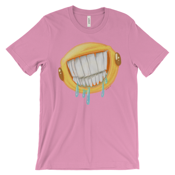Am I Smiling Enough For You? - Emoji Unisex short sleeve t-shirt