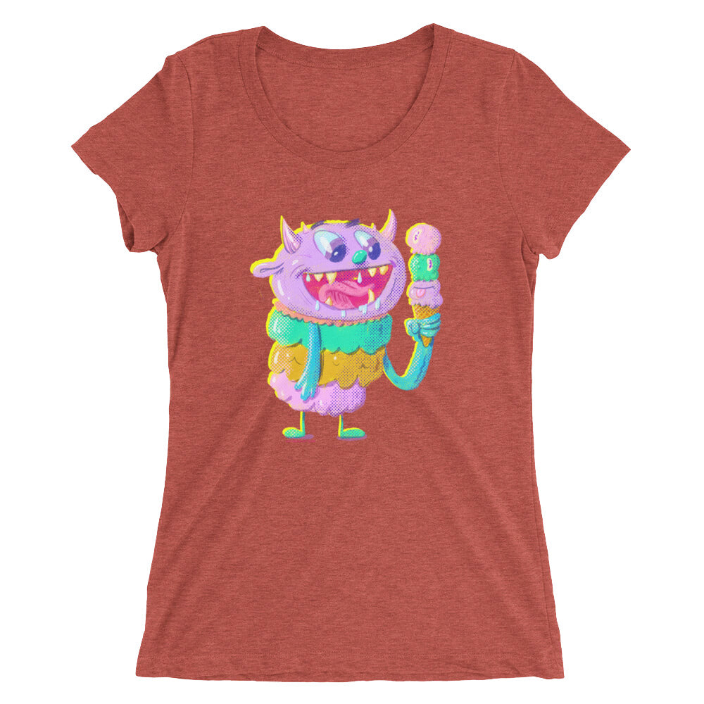 Ice Cream Monster - Ladies' short sleeve t-shirt
