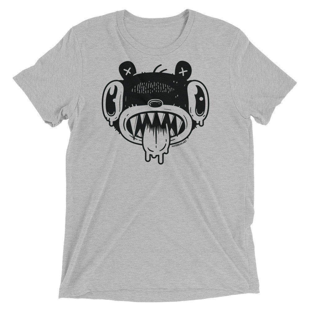 Noodle Bear Face - Tri-blend t-shirt