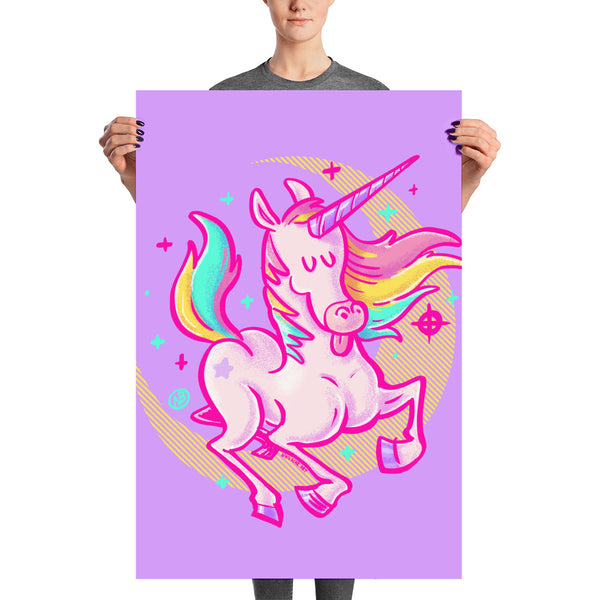 Awesome Unicorn Poster - Matte Art Print
