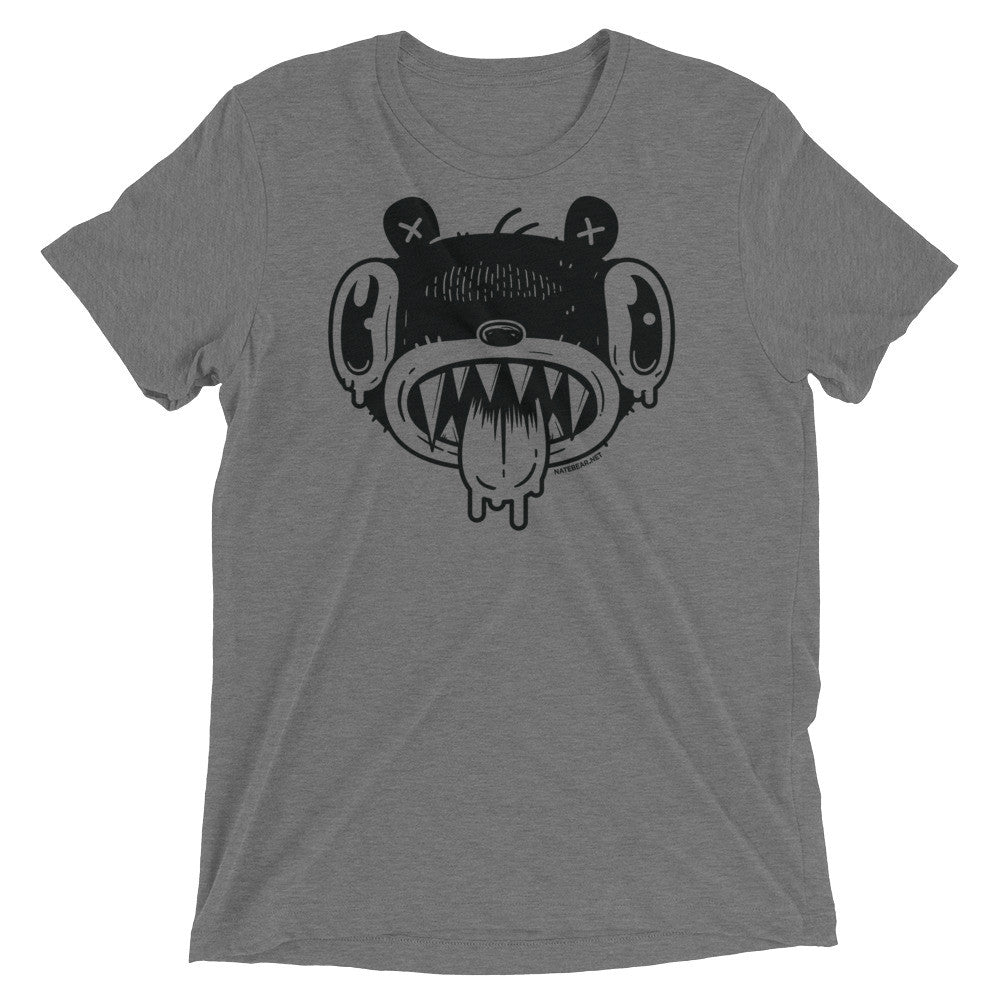 Noodle Bear Face - Tri-blend t-shirt