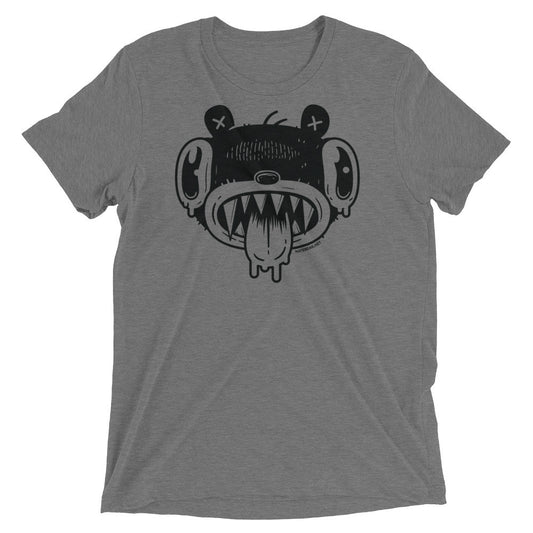 Noodle Bear Face - Tri-blend t-shirt