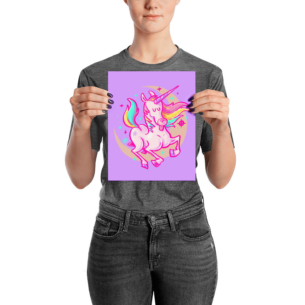 Awesome Unicorn Poster - Matte Art Print