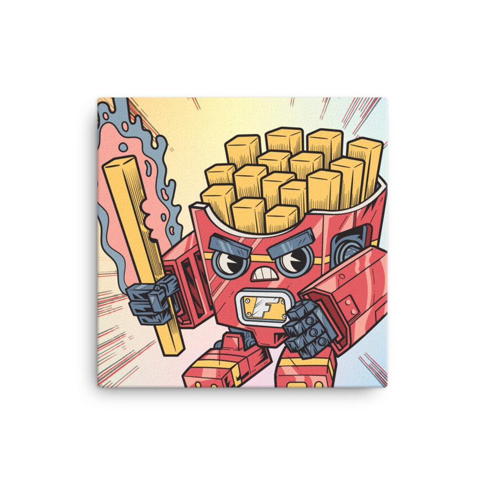 Fry-nator Fast Food Mech - Canvas Print