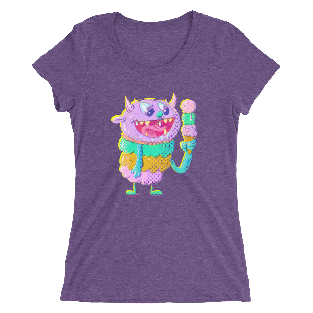 Ice Cream Monster - Ladies' short sleeve t-shirt