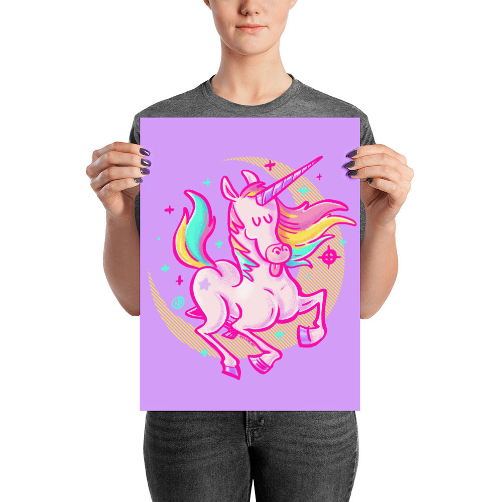 Awesome Unicorn Poster - Matte Art Print