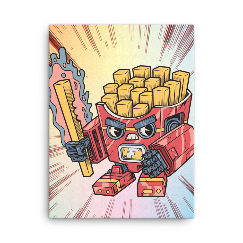 Fry-nator Fast Food Mech - Canvas Print