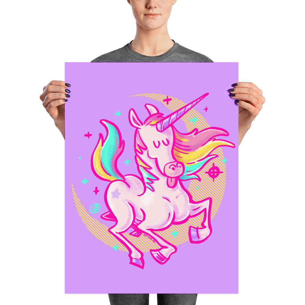 Awesome Unicorn Poster - Matte Art Print