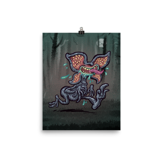 Demogorgon on The Run - Matte Poster