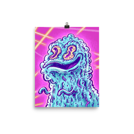 Blobby Monster School Picture - Poster Art
