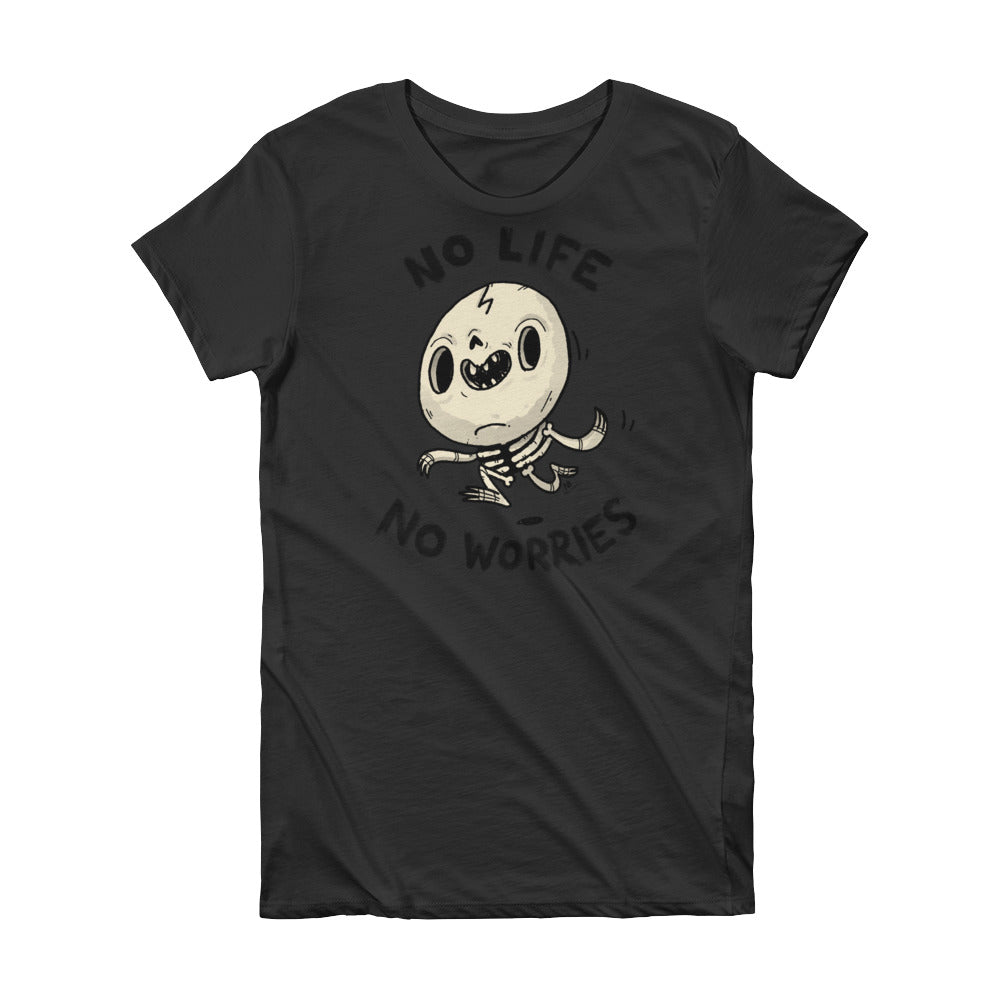 No life, No Worries - Short Sleeve Women's T-shirt