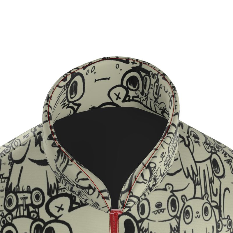 Bear Party Custom Puffer Jacket | Maximalist All-Over Print Streetwear | High-End Chaos Coat