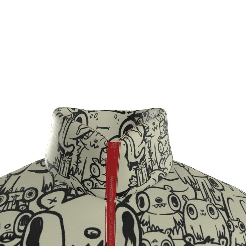 Bear Party Custom Puffer Jacket | Maximalist All-Over Print Streetwear | High-End Chaos Coat