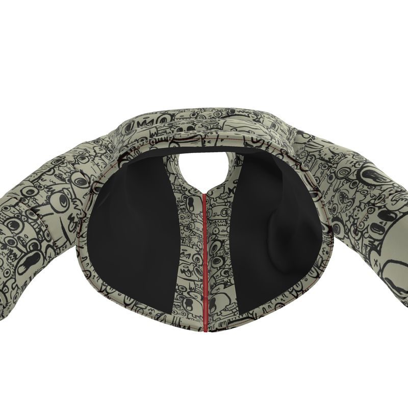 Bear Party Custom Puffer Jacket | Maximalist All-Over Print Streetwear | High-End Chaos Coat