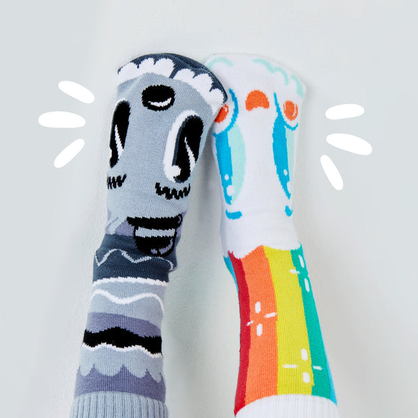 Rainbowface + Mr. Gray ~ ADULT

(Pals Socks)