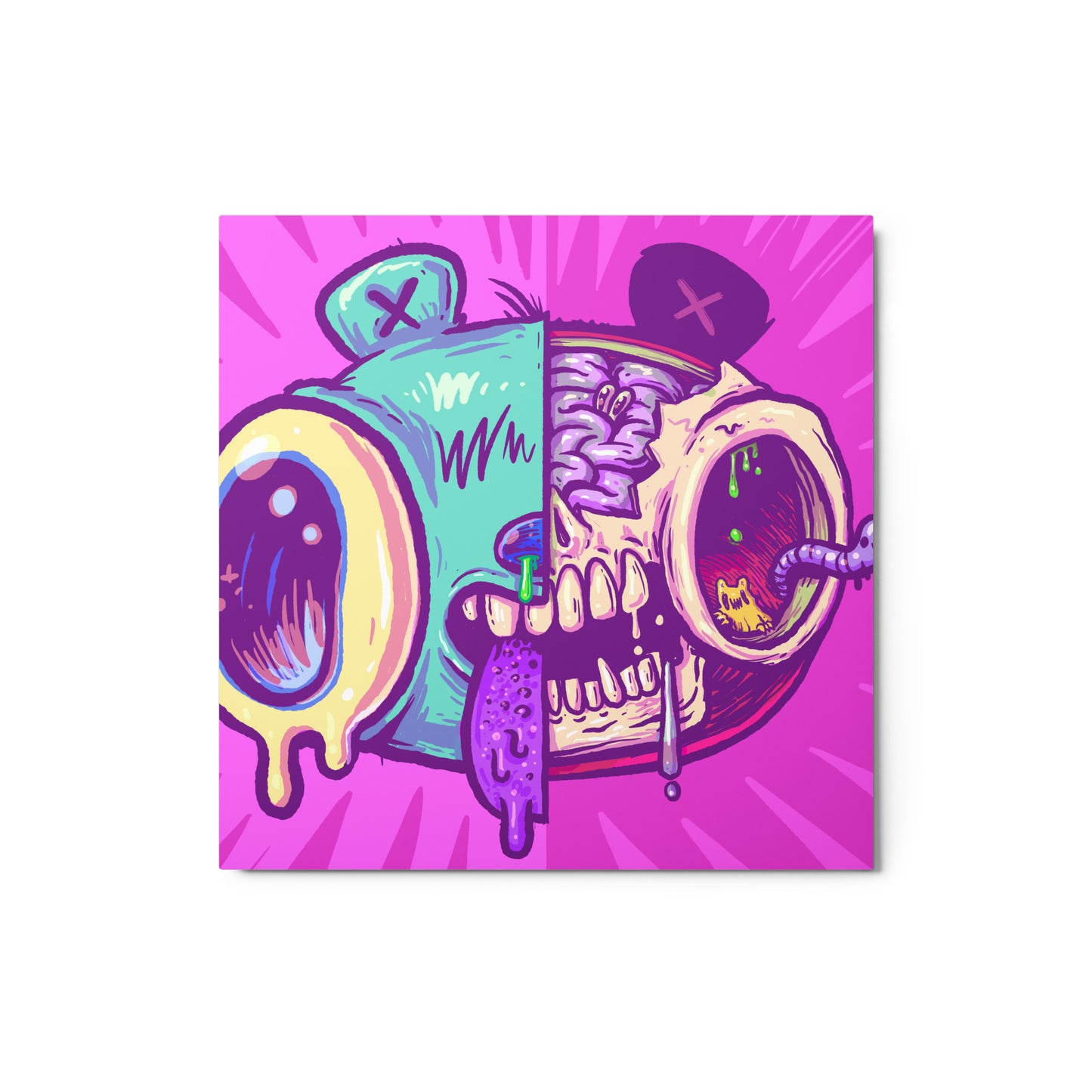 BEARBRAINS X-Ray Split - Metal prints