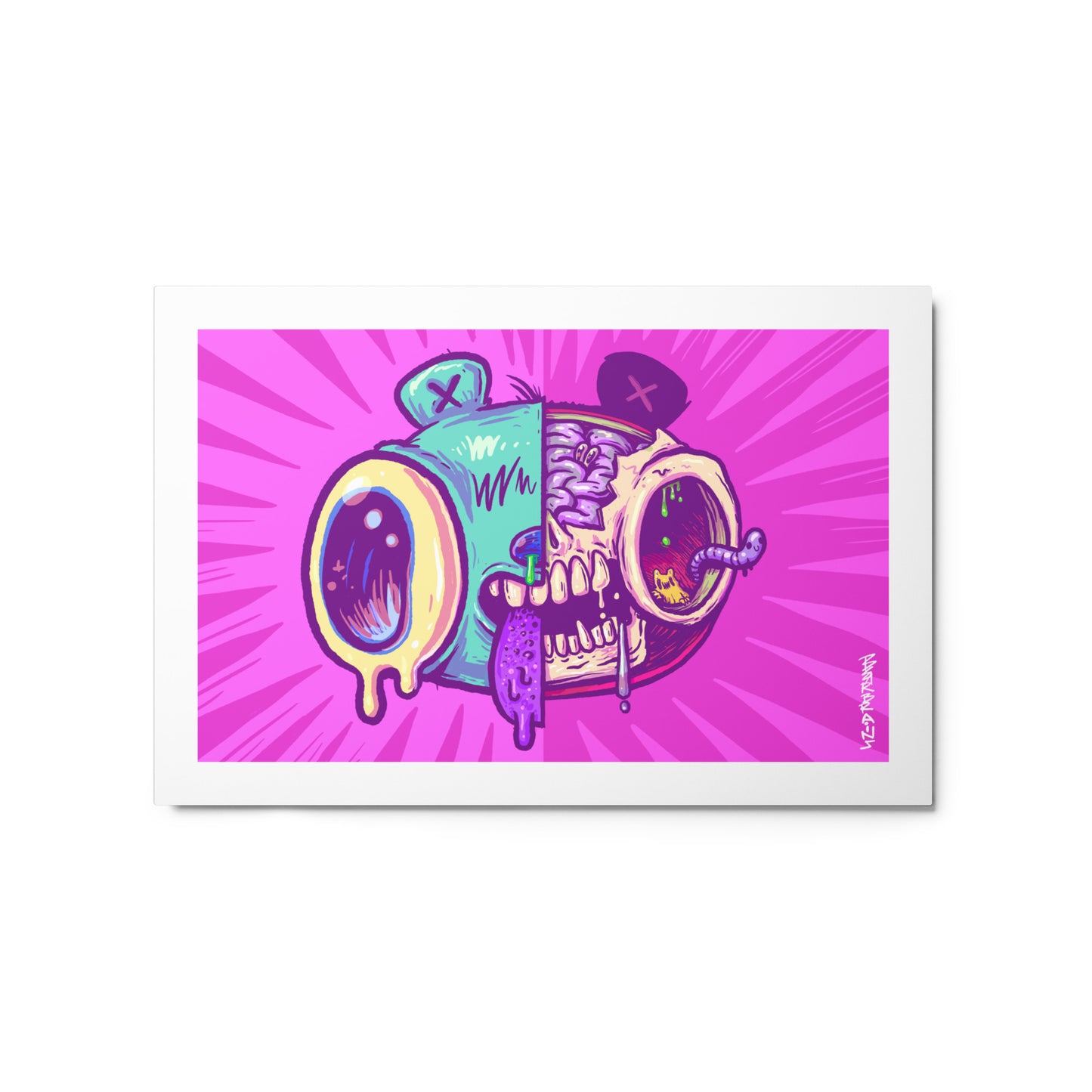 BEARBRAINS X-Ray Split - Metal prints