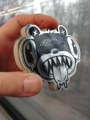 Silver Bear Sticker