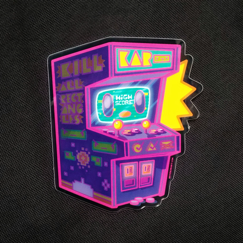 Arcade Buddy Sticker (tron Variant)