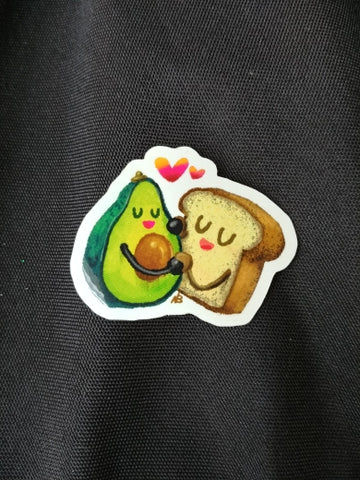 Avocado ♥ Toast Sticker