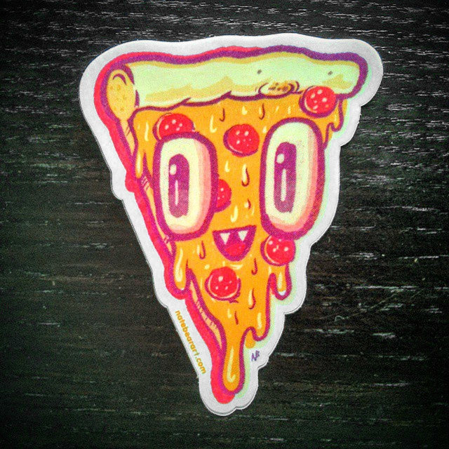 Pizza Face Sticker