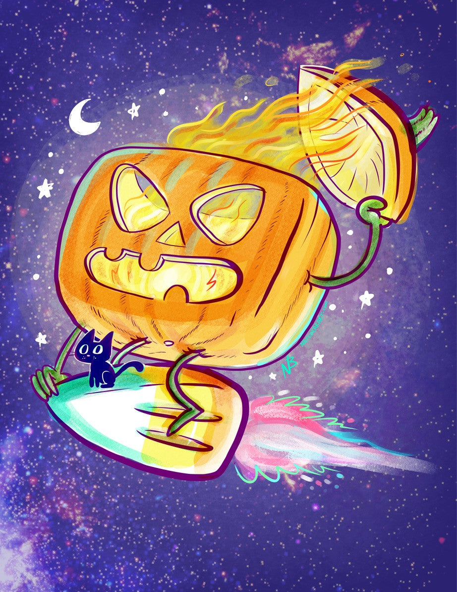 Pumpkin Rider Print