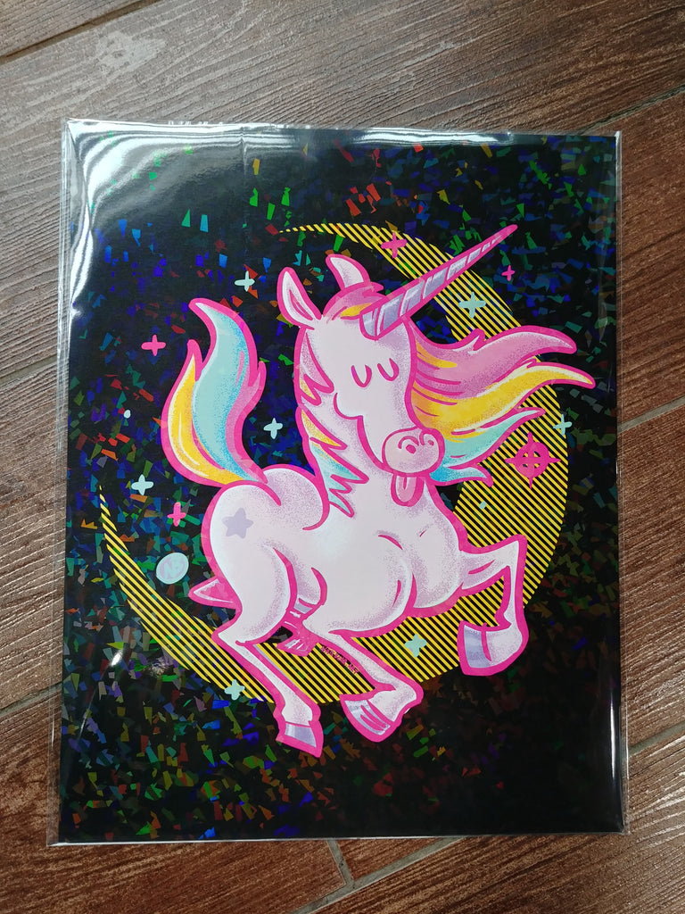 Unicorn Holographic Print