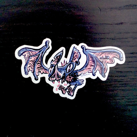 Punk Anarchist Bat Die-Cut Sticker ✊