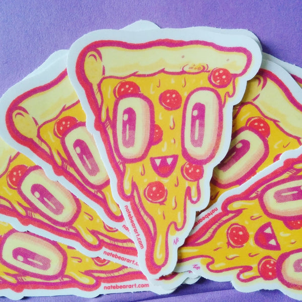 Pizza Face Sticker