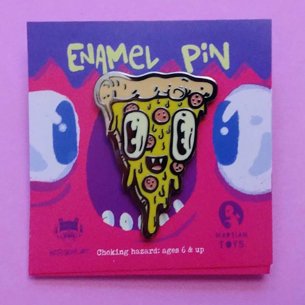 Pizza Face Pin
