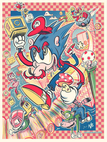 Super Sonic Bros. Print