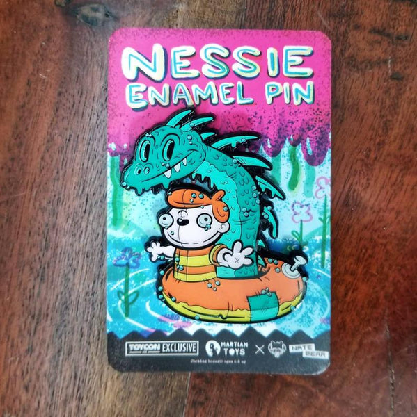 Nessie & Pool Floaty Boy - Limited Edition XL Hard Enamel Pin