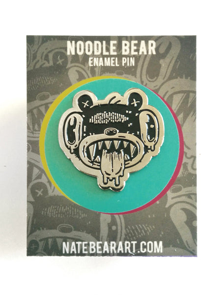 Noodle Bear Enamel Pin