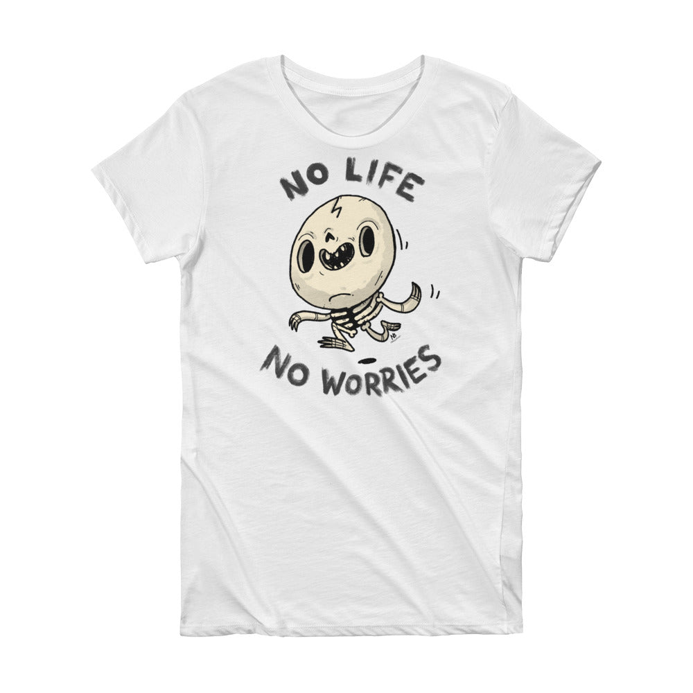 No life, No Worries - Short Sleeve Women's T-shirt